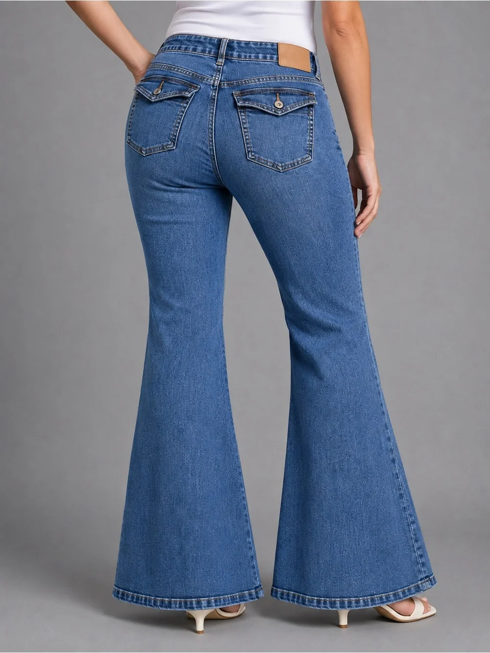 Aéropostale Low Rise Flare Jeans Women’s 14 Reg Blue Y2K Bootcut Denim